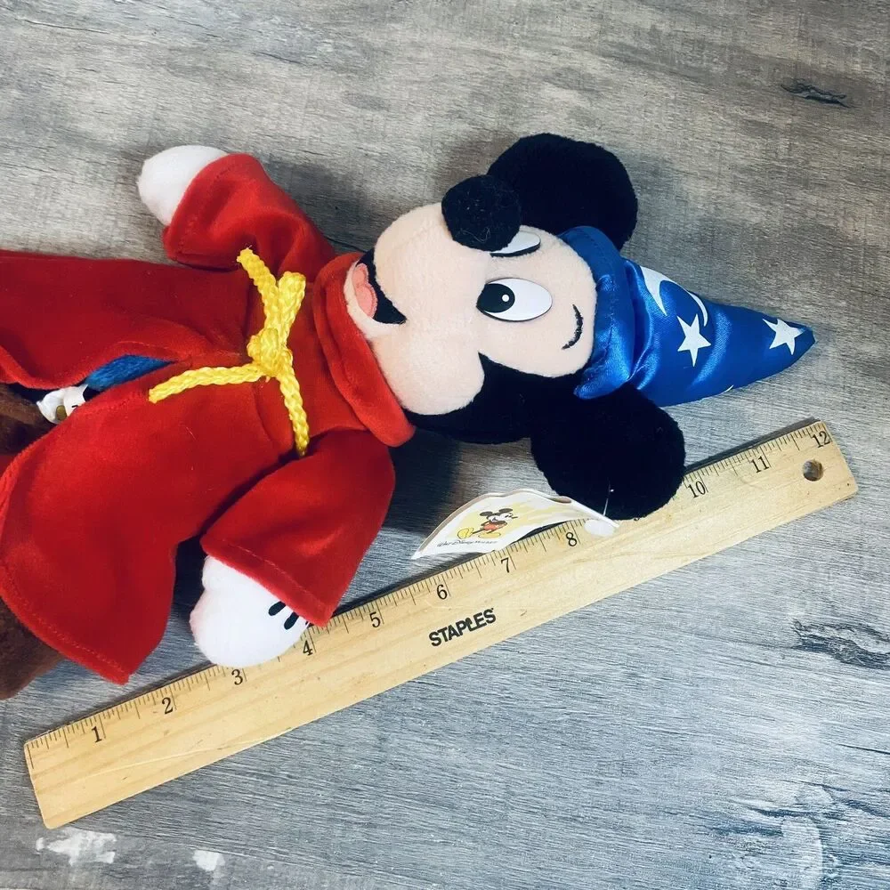 Disney Sorcerer Mickey Mouse Bean Bag Plush Doll With Tag 13”